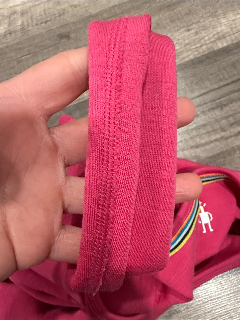 Smartwool Girls' Bright Pink Long-Sleeve Tee - Picture 4 of 4